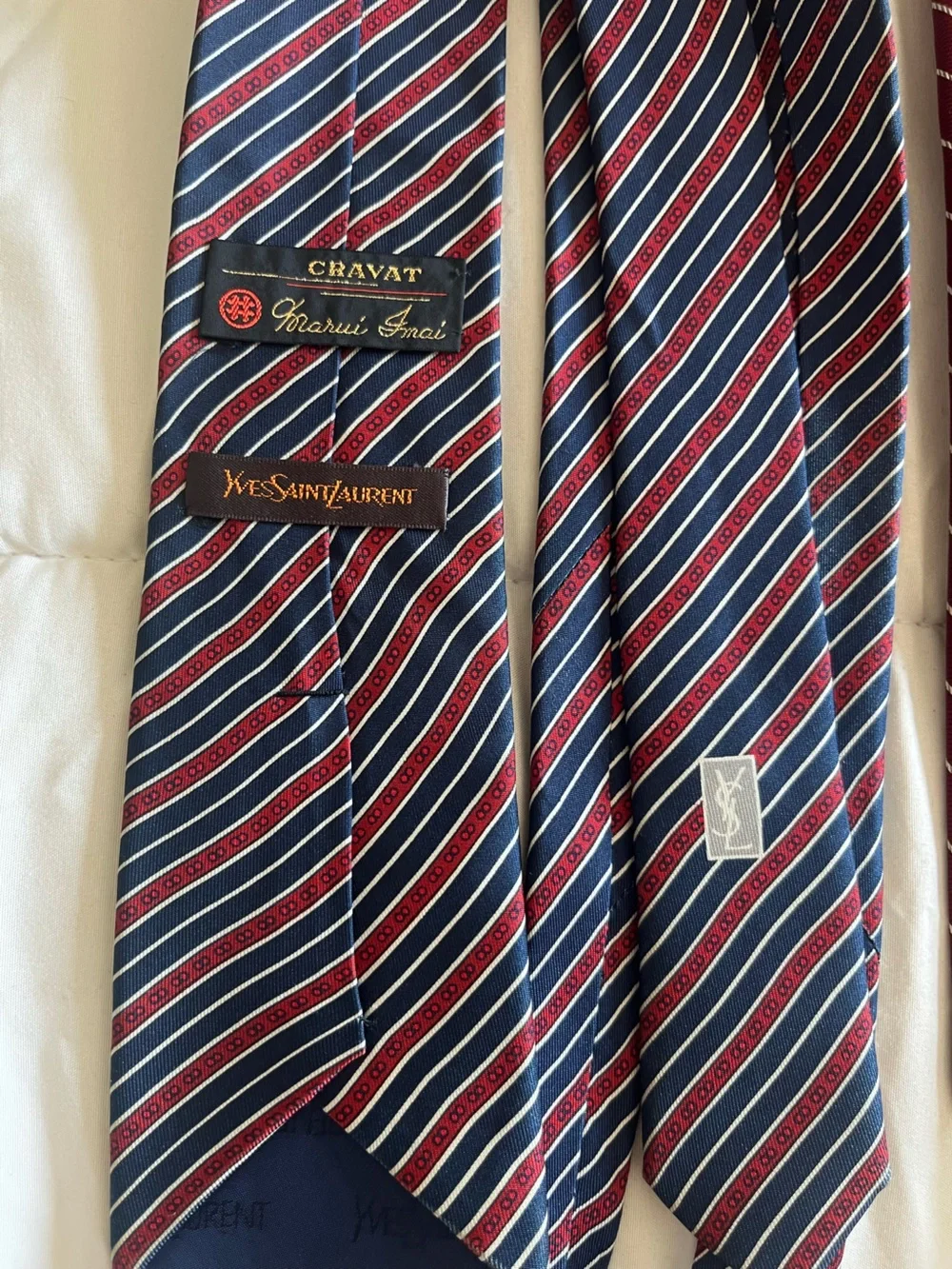 Yves Saint Laurent - collection of 5 Silk Ties